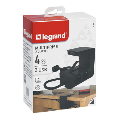 Legrand 1.5m 4 Socket Type E - French Extension Lead