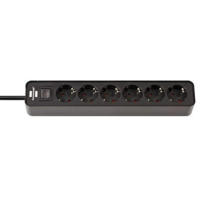brennenstuhl 1.5m 6 Socket Type F - German Schuko Extension Lead