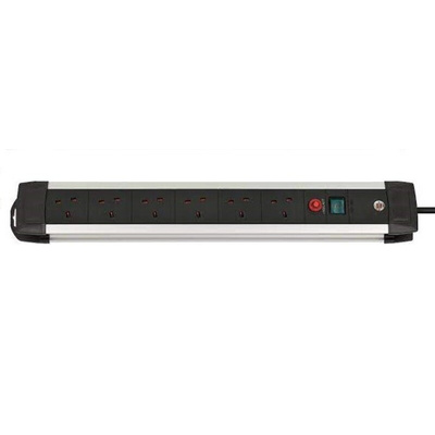 brennenstuhl 3m 6 Socket Type G - British Extension Lead