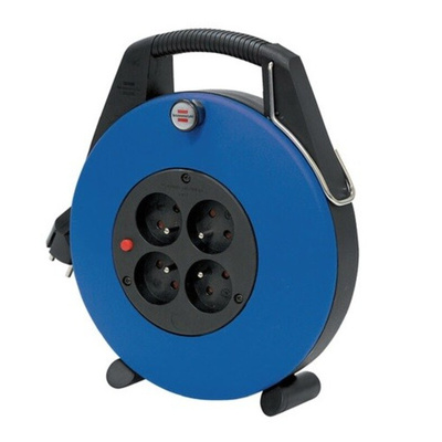 brennenstuhl 10m 4 Socket Type E - French Extension Reel, 230 V, IP20