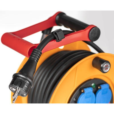 brennenstuhl 25m 4 Socket Type E - French Extension Reel, 230 V, IP44