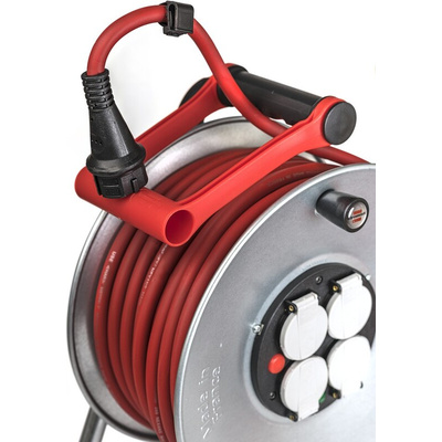 brennenstuhl 40m 4 Socket Type E - French Extension Reel, 230 V, IP44