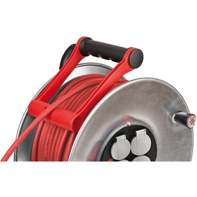 brennenstuhl 40m 4 Socket Type E - French Extension Reel, 230 V, IP44