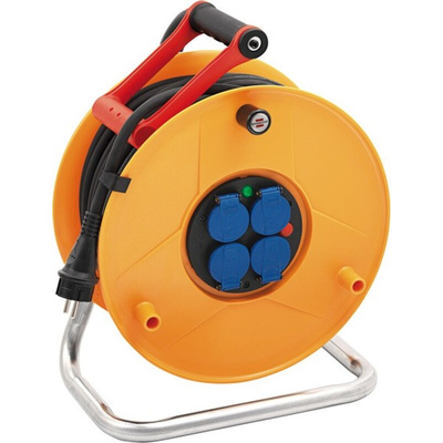 brennenstuhl 40m 4 Socket Type E - French Extension Reel, 230 V, IP44