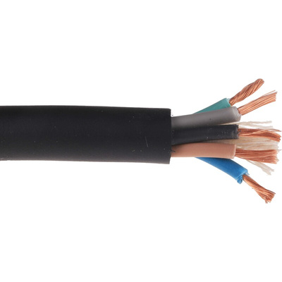 RS PRO 2 Core Power Cable, 2.5 mm², 100m, Black CPE Sheath, 30 A, 450 V, 750 V