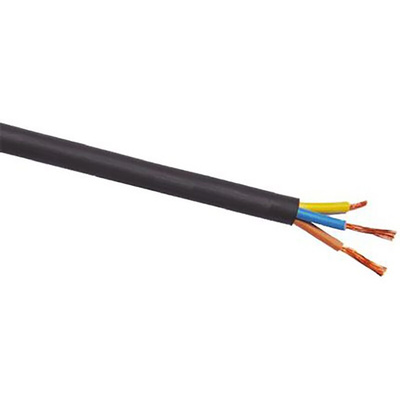 RS PRO 3 Core Power Cable, 6 mm², 100m, Black CPE Sheath, 43 A, 450 V, 750 V