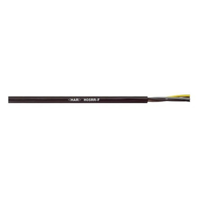 Lapp 4 Core Power Cable, 1.5 mm², 100m, Black Rubber Sheath, 18 A, 500 V