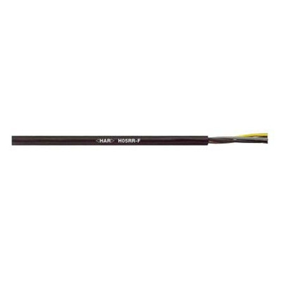 Lapp 3 Core Power Cable, 0.75 mm², 100m, Black Rubber Sheath, 12 A, 500 V