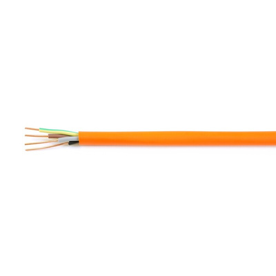 RS PRO 4 Core Power Cable, 1.5 mm², 100m, Orange Polyolefin Sheath, CR1/C1, 10 A, 300 V, 500 V