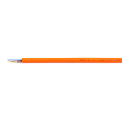 RS PRO 2 Core Power Cable, 2.5 mm², 100m, Orange Polyolefin Sheath, CR1/C1, 16 A, 300 V, 500 V