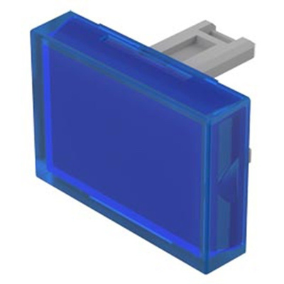 Blue Rectangular Push Button Lens for use with 31 Series