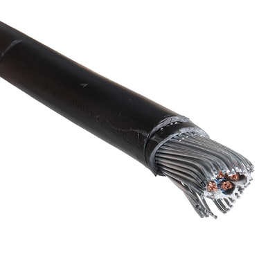 RS PRO 4 Core Power Cable, 4 mm², 50m Armoured, Black PVC Sheath, 600/1000 V