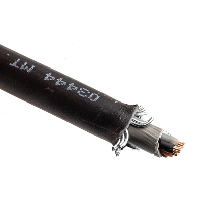 RS PRO 3 Core Power Cable, 1.5 mm², 50m Armoured, Black PVC Sheath, 600/1000 V