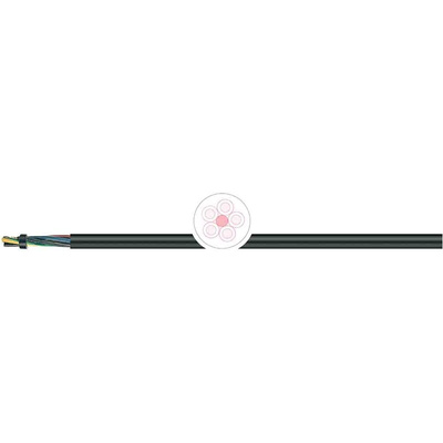 RS PRO 5 Core Power Cable, 1.5 mm², 100m, Black Elastomer Sheath, H07RNF, 10 A, 450/750 V