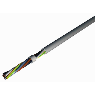 RS PRO 2 Core Power Cable, 1.5 mm², 50m, Grey PVC Sheath, H05VVF, 10 A, 300/500 V