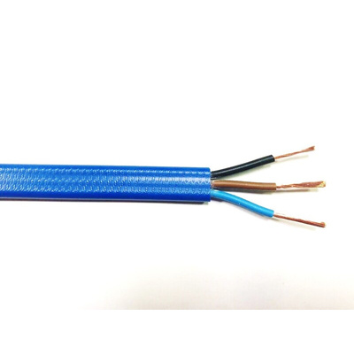 RS PRO 3 Core Power Cable, 1.5 mm², 100m, Blue PVC Sheath, 450 V, 750 V