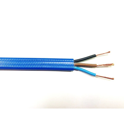 RS PRO 3 Core Power Cable, 6 mm², 100m, Blue PVC Sheath, 450 V, 750 V