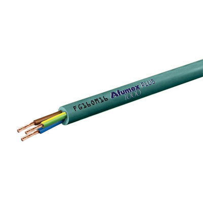 Prysmian 4 Core Power Cable, 1.5 mm², 100m, Green, 20 A, 1 kV