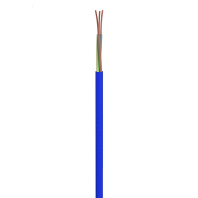 RS PRO 3 Core Power Cable, 1.5 mm², 50m, Blue PVC Sheath, Arctic Grade, 300/500 V