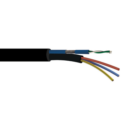 S2Ceb-Groupe Cae 2 Core Power Cable, 0.22 mm², 100m, Green/White Polyvinyl Chloride PVC Sheath, Shielded Twistd Pair,