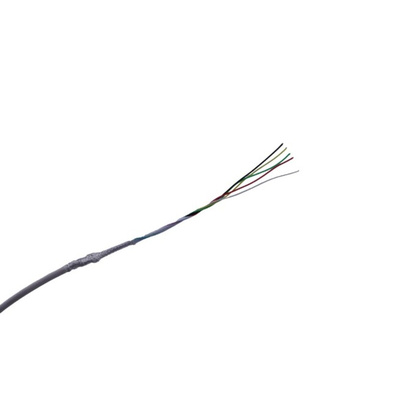 MICROWIRES 5 Core Power Cable, 0.05 mm2, 50m Armoured, White Thermoplastic Elastomers TPE Sheath, Shielded, 600 V