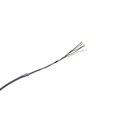 MICROWIRES 5 Core Power Cable, 0.13 mm2, 50m Armoured, White Thermoplastic Elastomers TPE Sheath, Shielded, 600 V
