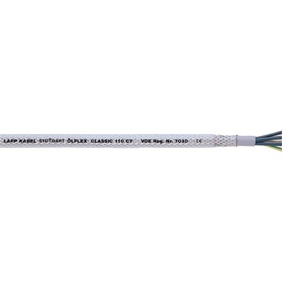 Lapp 7 Core Power Cable, 2.5 mm², 100m, Transparent Polyvinyl Chloride PVC Sheath, Flexible Multicore, 500 V ac