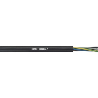 Lapp 7 Core Power Cable, 1.5 mm², 100m, Black Rubber Sheath, Flexible Multicore, 750 V ac