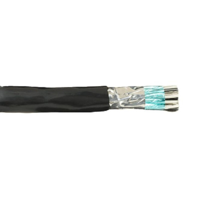 Alpha Wire 2 Core Power Cable, 1000ft Armoured, Grey Polyvinyl Chloride PVC Sheath, Computer Cable, 300 V