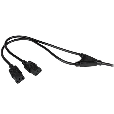 StarTech.com 3 Core Power Cable, 6 mm, 1.8m, Black Polyvinyl Chloride PVC Sheath, Power, 10 A, 250 V ac