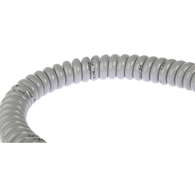 Lapp 4 Core Power Cable, 0.75 mm², 0.5m Polyurethane PUR Sheath, Coiled, 500 V