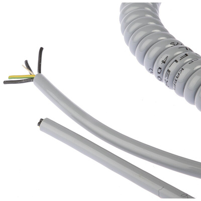 Lapp 4 Core Power Cable, 0.75 mm², 0.5m Polyurethane PUR Sheath, Coiled, 500 V