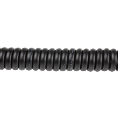 Lapp 18 Core Power Cable, 0.14 mm², 200mm, Black Polyurethane PUR Sheath, Coiled, 350 V