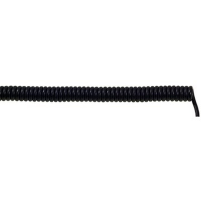 Lapp 18 Core Power Cable, 0.14 mm², 200mm, Black Polyurethane PUR Sheath, Coiled, 350 V