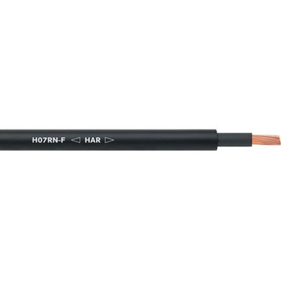 Lapp 2 Core Power Cable, 1.5 mm², 50m, Black Rubber Sheath, 18 A, 450/750 V