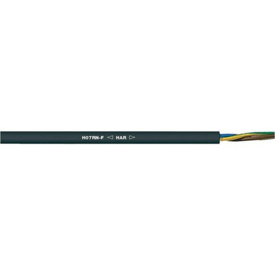 Lapp 4 Core Power Cable, 2.5 mm², 50m, Black Rubber Sheath, Power, 26 A, 450/750 V