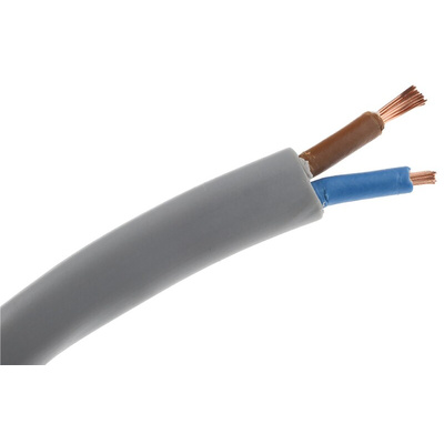 RS PRO 2 Core Power Cable, 0.75 mm², 100m PVC Sheath, 2192Y, 300 V