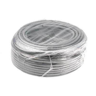AXINDUS 4 Core Power Cable, 0.75 mm², 50m, Grey PVC Sheath, H05VVF, 6 A, 300 V, 500 V