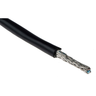 TE Connectivity 2 Core Power Cable, 0.75 mm², 50m, Black Low Smoke Zero Halogen (LSZH) Sheath, 600 V