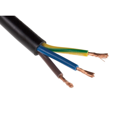 RS PRO Unterminated Type F German Plug Power Cord, 3m