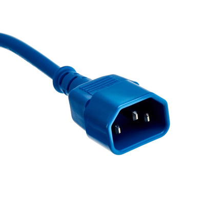 RS PRO IEC C13 Socket to IEC C14 Plug Power Cord, 2m