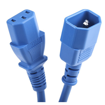 RS PRO IEC C13 Socket to IEC C14 Plug Power Cord, 5m