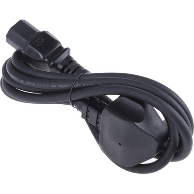 RS PRO IEC C15 Socket to Type G UK Plug Power Cord, 2m
