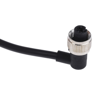 RS PRO Right Angle Female 4 way M12 to Unterminated Sensor Actuator Cable, 2m