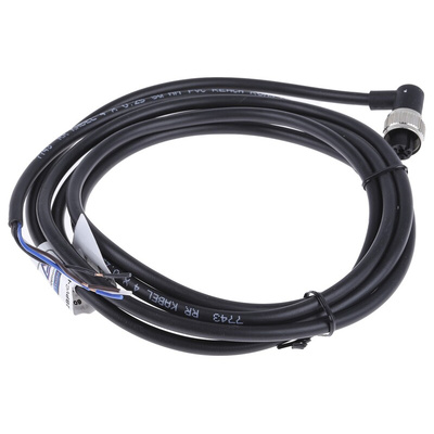 RS PRO Right Angle Female 4 way M12 to Unterminated Sensor Actuator Cable, 2m