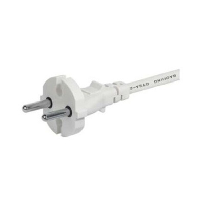 Schurter IEC C17 Socket to CEE 7/17 Plug Power Cord, 2m
