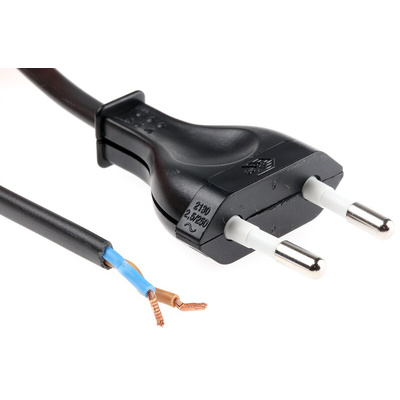 Orbitec Straight IEC C7 Plug to Unterminated Power Cord, 2m