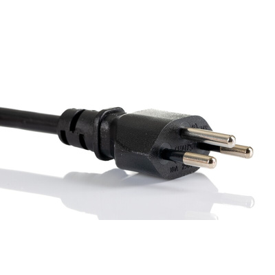 RS PRO Type J Swiss Plug Plug to Unterminated Power Cord, 5m