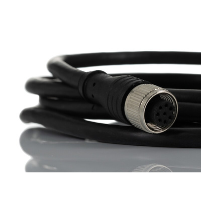 RS PRO Straight Female M12 to Straight Female M12 Sensor Actuator Cable, 5m