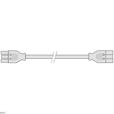 Bosch Rexroth Straight IEC C5 Socket to Straight IEC C5 Socket Power Cord, 1.5m